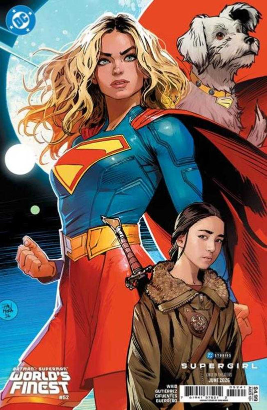 Batman Superman Worlds Finest #52 Cover D Dan Mora Supergirl Movie Card Stock Variant (NM)