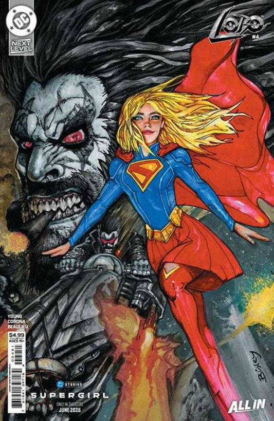 Lobo #4 Cover E Simon Bisley Supergirl Movie Card Stock Variant (NM)