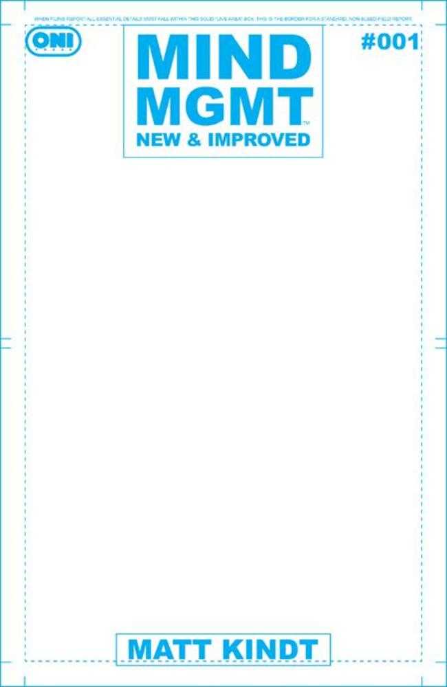 Mind Mgmt New & Improved #1 Cover D Blank Sketch Variant (NM)