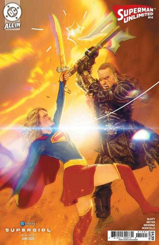 Superman Unlimited #14 Cover D Mitch Gerads Supergirl Movie Card Stock Variant (The Reign Of The Superboys) (NM)