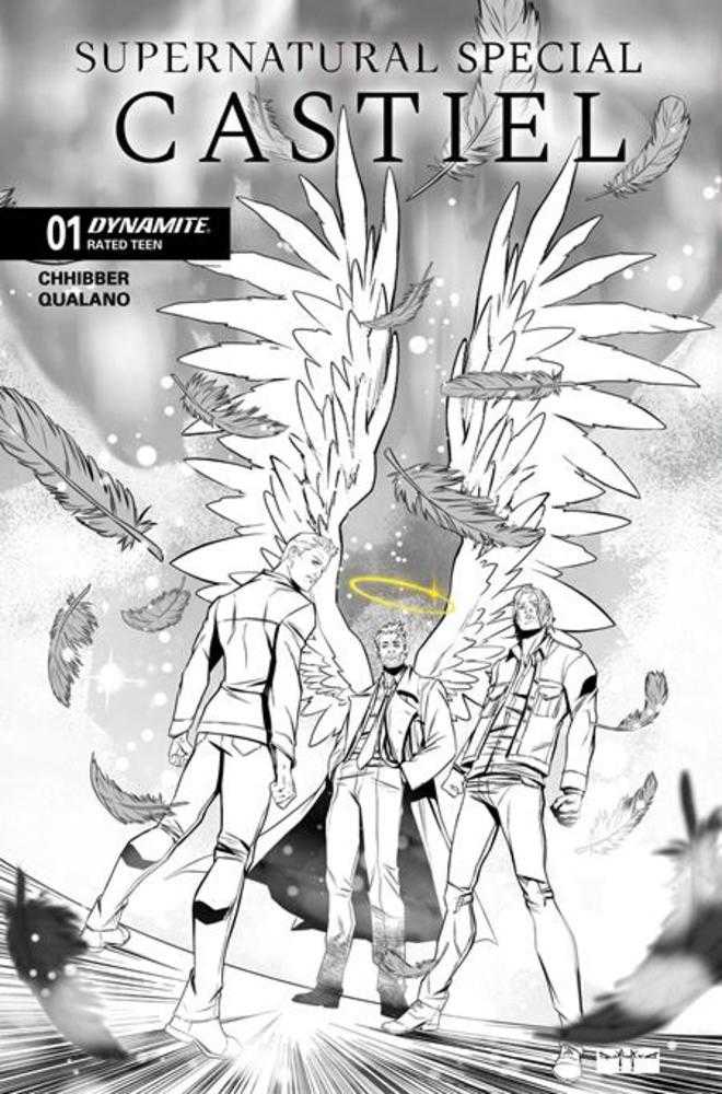 Supernatural Special Castiel #1 (One Shot) Cover H 1:10 Pasquale Qualano Line Art Variant (NM)