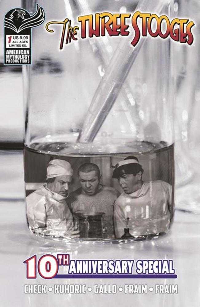 Three Stooges American Mythology 10th Anniversary #1 Cover D Black & White Photo Variant (NM)