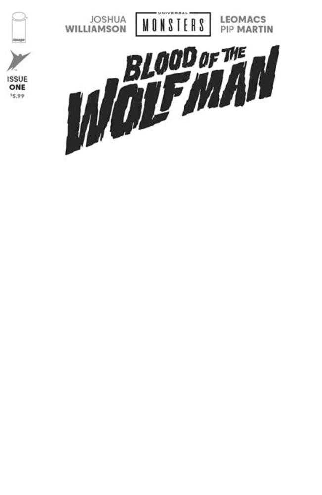Universal Monsters Blood Of The Wolf Man #1 (Of 4) Cover H Blank Sketch Variant (NM)
