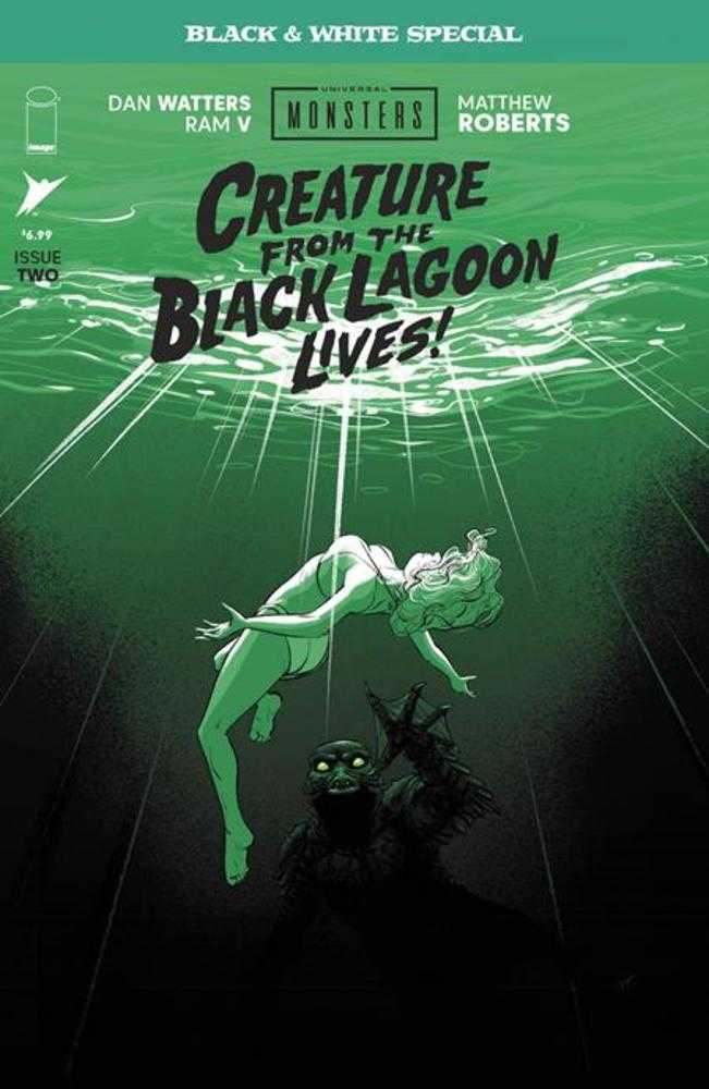 Universal Monsters Creature From The Black Lagoon Lives Black & White Special #2 (Of 2) Cover A Matthew Roberts (NM)