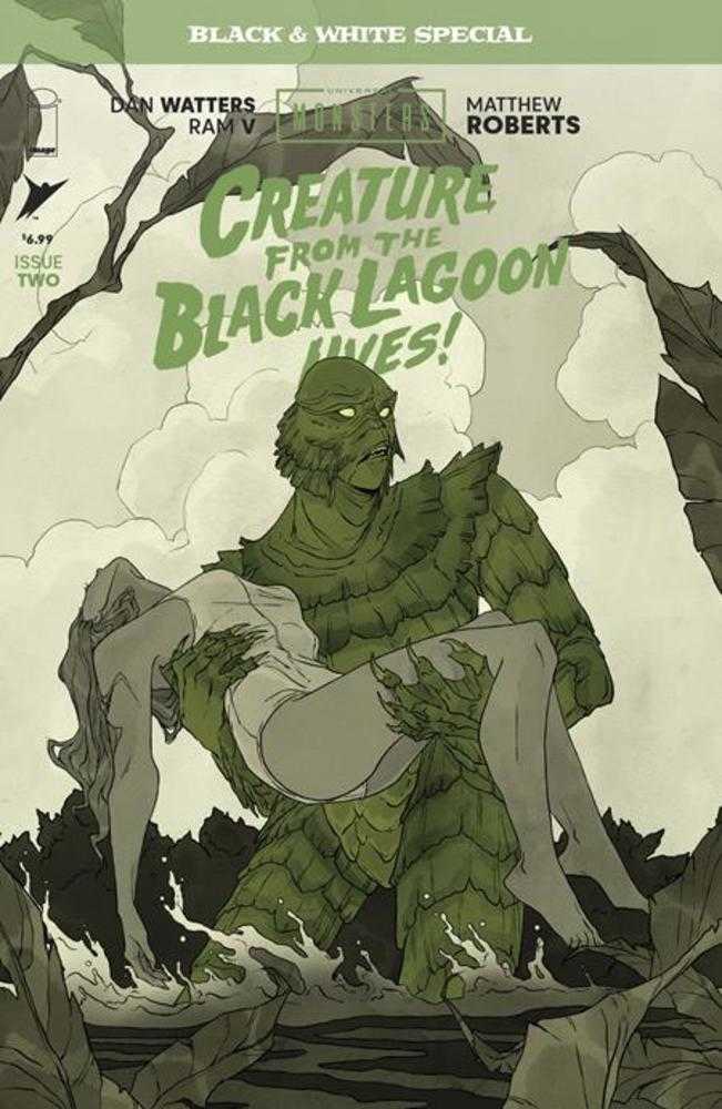 Universal Monsters Creature From The Black Lagoon Lives Black & White Special #2 (Of 2) Cover B Abigail Larson Variant (NM)