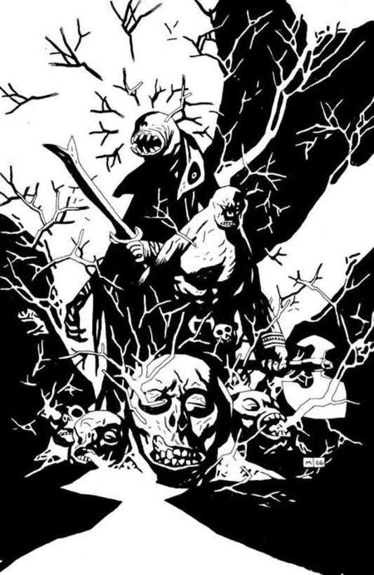 Red Roots #1 Cover I 1:50 Mike Mignola Black & White Full Art Variant (NM)