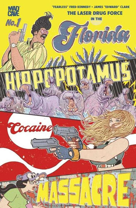 Florida Hippopotamus Cocaine Massacre #1 (Of 4) 3rd Print Cover B James Edward Clark Foil Variant (Mature) (NM)
