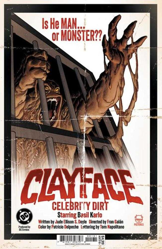 Clayface Celebrity Dirt #1 (Of 6) Cover C Dave Johnson Card Stock Variant (NM)