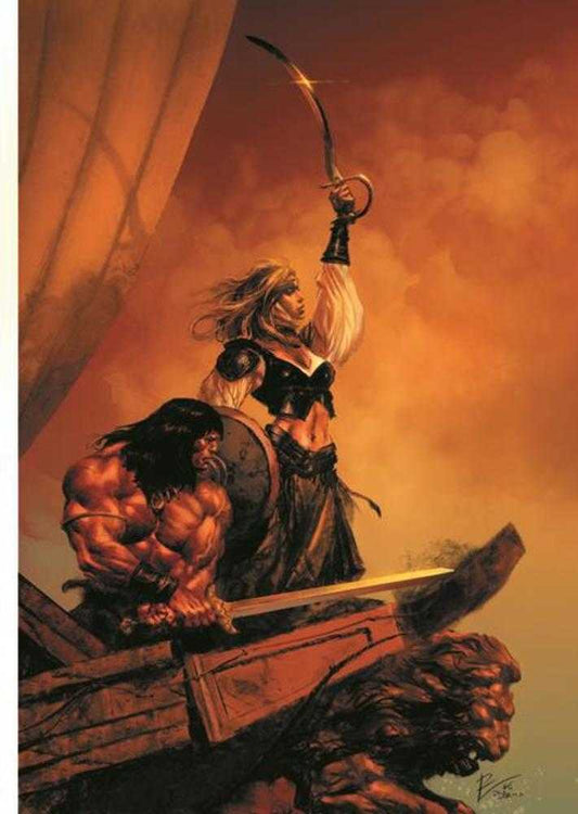 Conan The Barbarian #33 Cover G Roberto De La Torre Virgin Cardstock Variant (Mature) (NM)