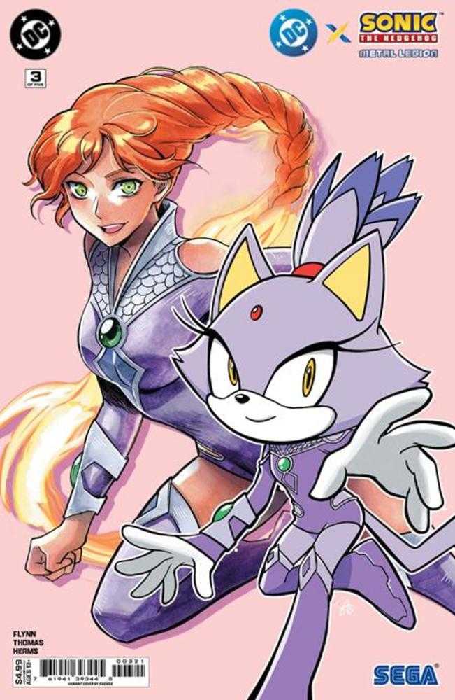 DC X Sonic The Hedgehog The Metal Legion #3 (Of 5) Cover B Saowee Card Stock Variant (NM)