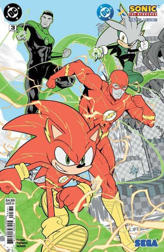 DC X Sonic The Hedgehog The Metal Legion #3 (Of 5) Cover C Travis Mercer Card Stock Variant (NM)