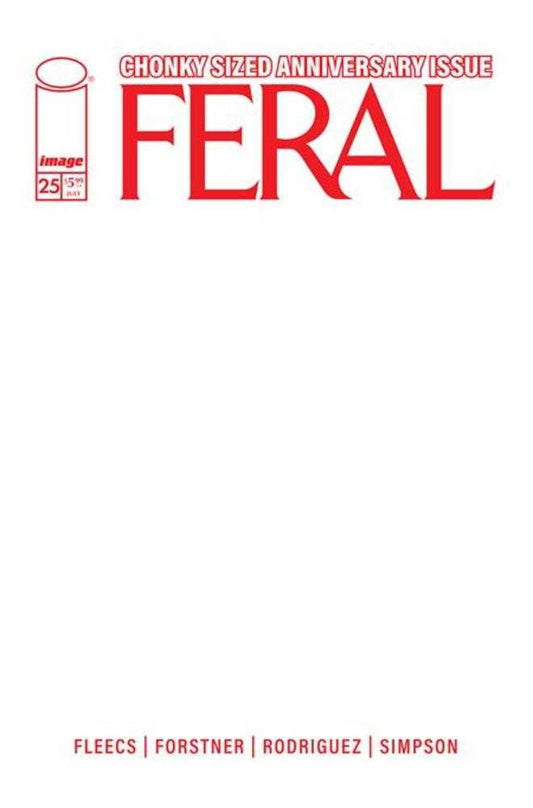 Feral #25 Cover E Blank Sketch Variant (NM)