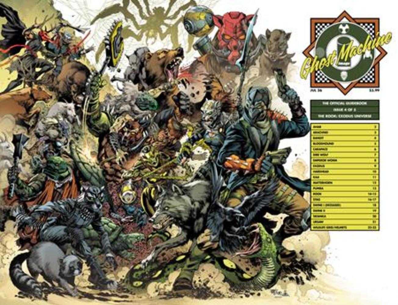 Ghost Machine The Official Guidebook #4 (Of 5) Cover C Ivan Reis & Danny Miki Wraparound Variant (NM)