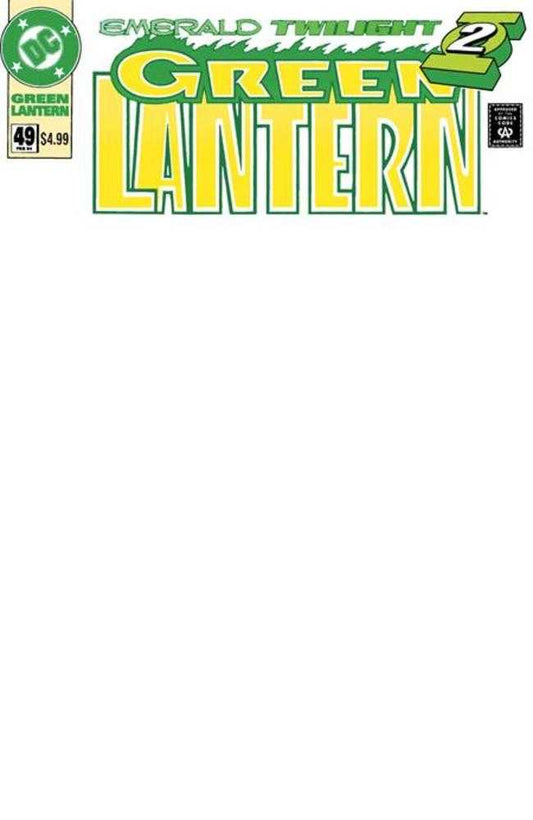 Green Lantern #49 Facsimile Edition Cover B Blank Card Stock Variant (NM)