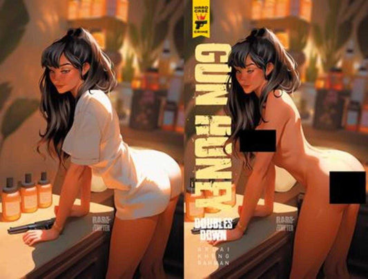 Gun Honey Doubles Down #2 (Of 4) Cover F Rare Tempter Wraparound Nude/Clothed Bagged Variant (Mature) (NM)