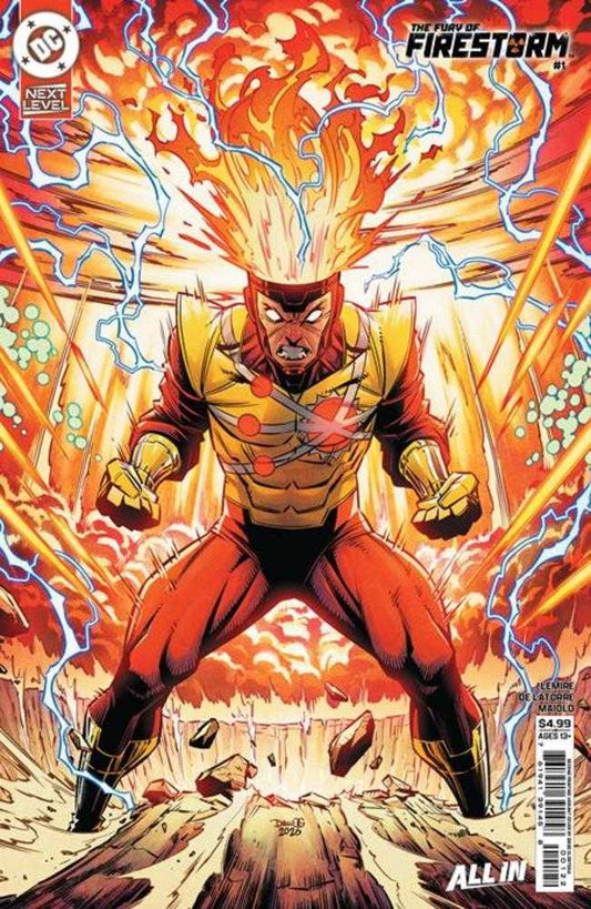 Fury Of Firestorm #1 (Of 6) 2nd Print Cover B Diego Olortegui Card Stock Variant (NM)