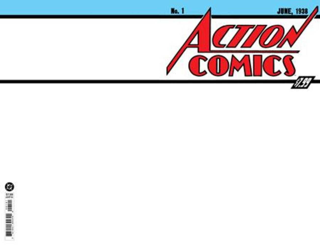 Action Comics #1 Facsimile Edition Cover B Blank Card Stock Variant (2026) (NM)
