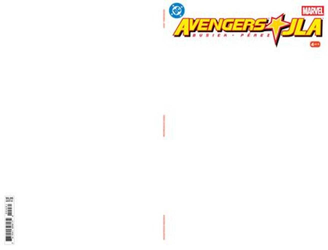 Avengers JLA #4 Facsimile Edition Cover C Blank Card Stock Variant (NM)