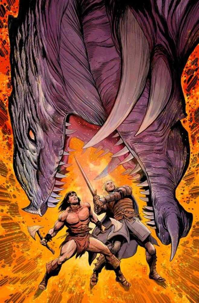 Conan And Dragonero #4 (Of 7) Cover C Patch Zircher Virgin Cardstock Variant (Mature) (NM)