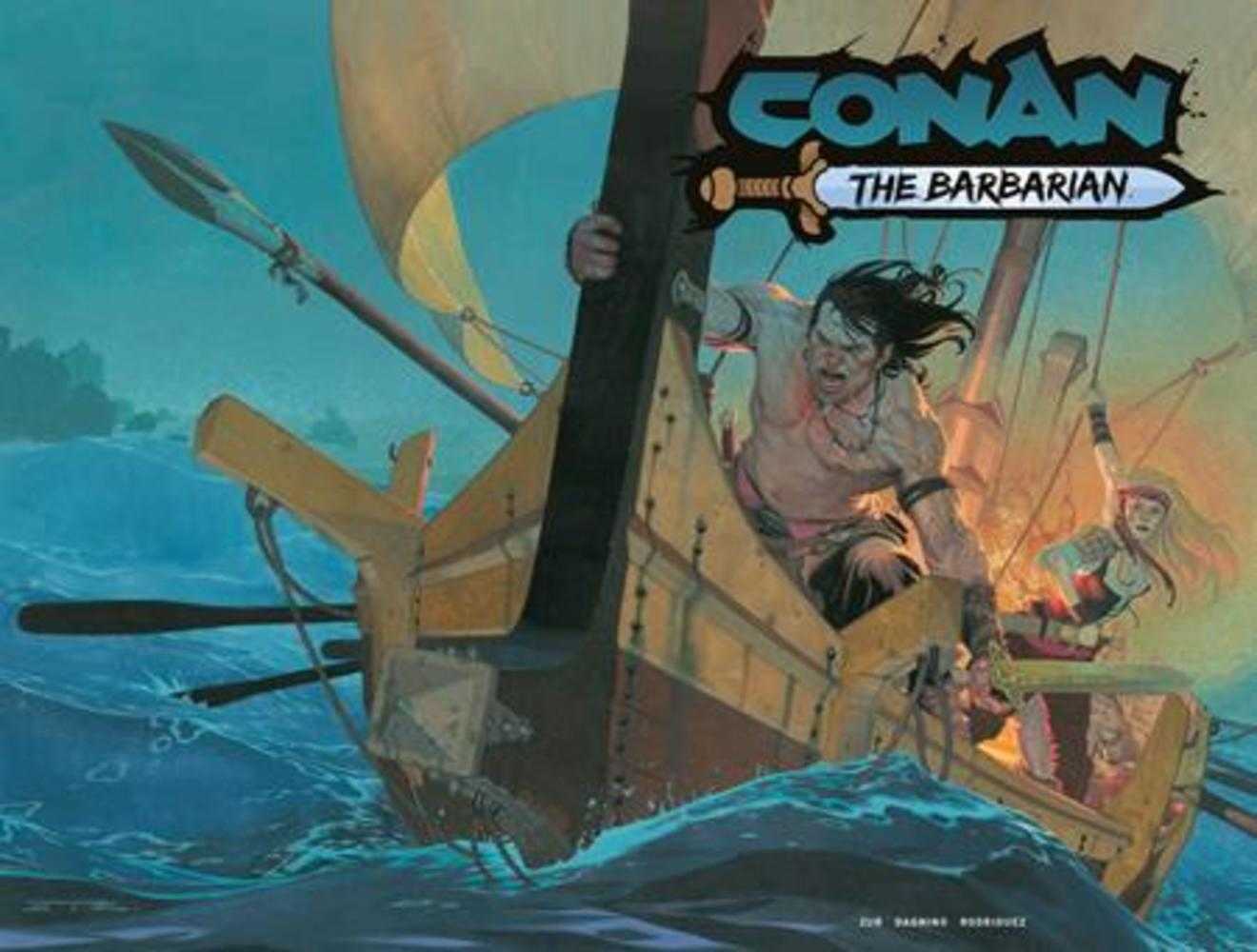 Conan The Barbarian #34 Cover G Esad Ribic Wraparound Cardstock Variant (Mature) (NM)