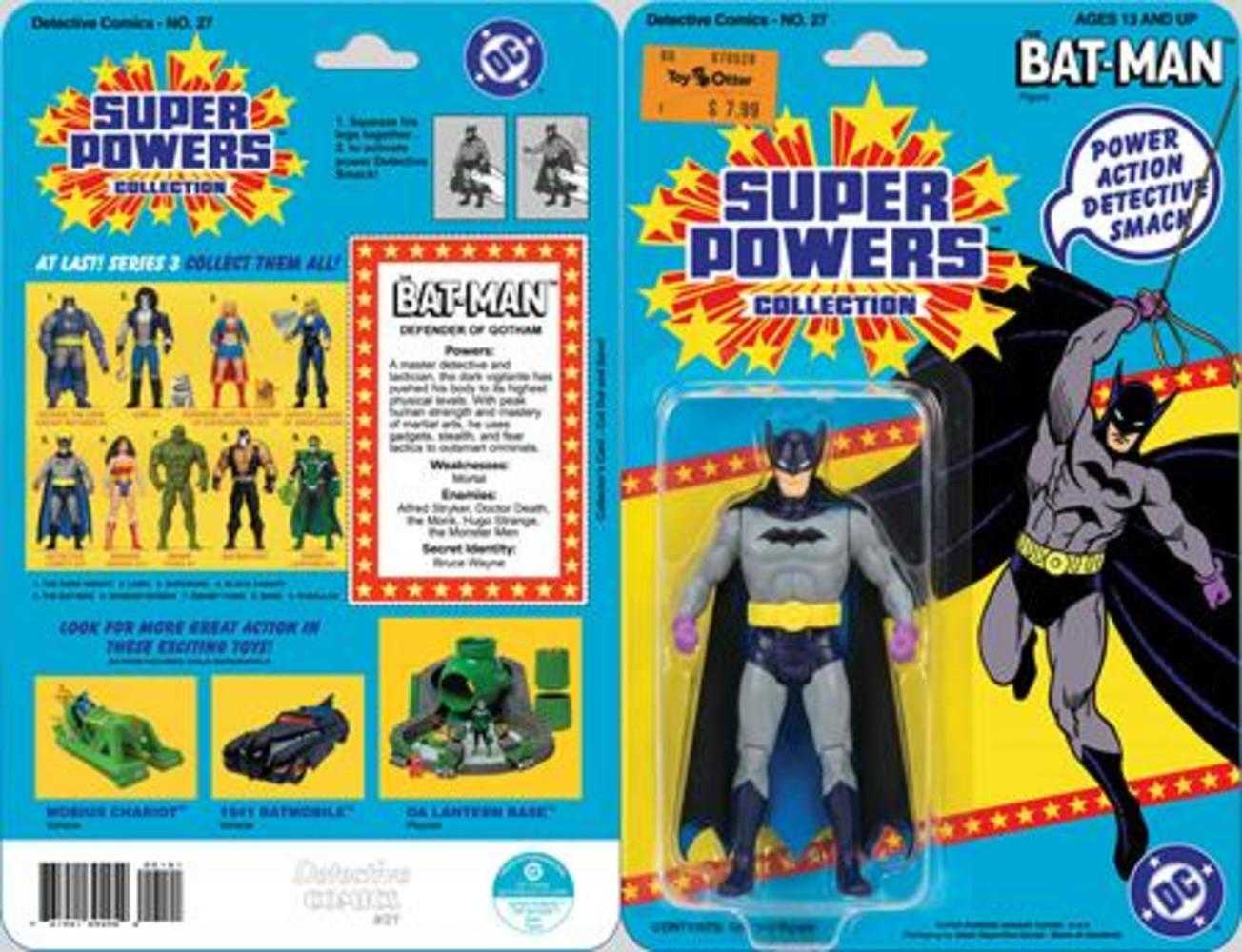 Detective Comics #27 Facsimile Edition Cover B Jason Geyer & Alex Saviuk First Appearance Batman Super Powers Action Figure Card Stock Variant (2026) (NM)