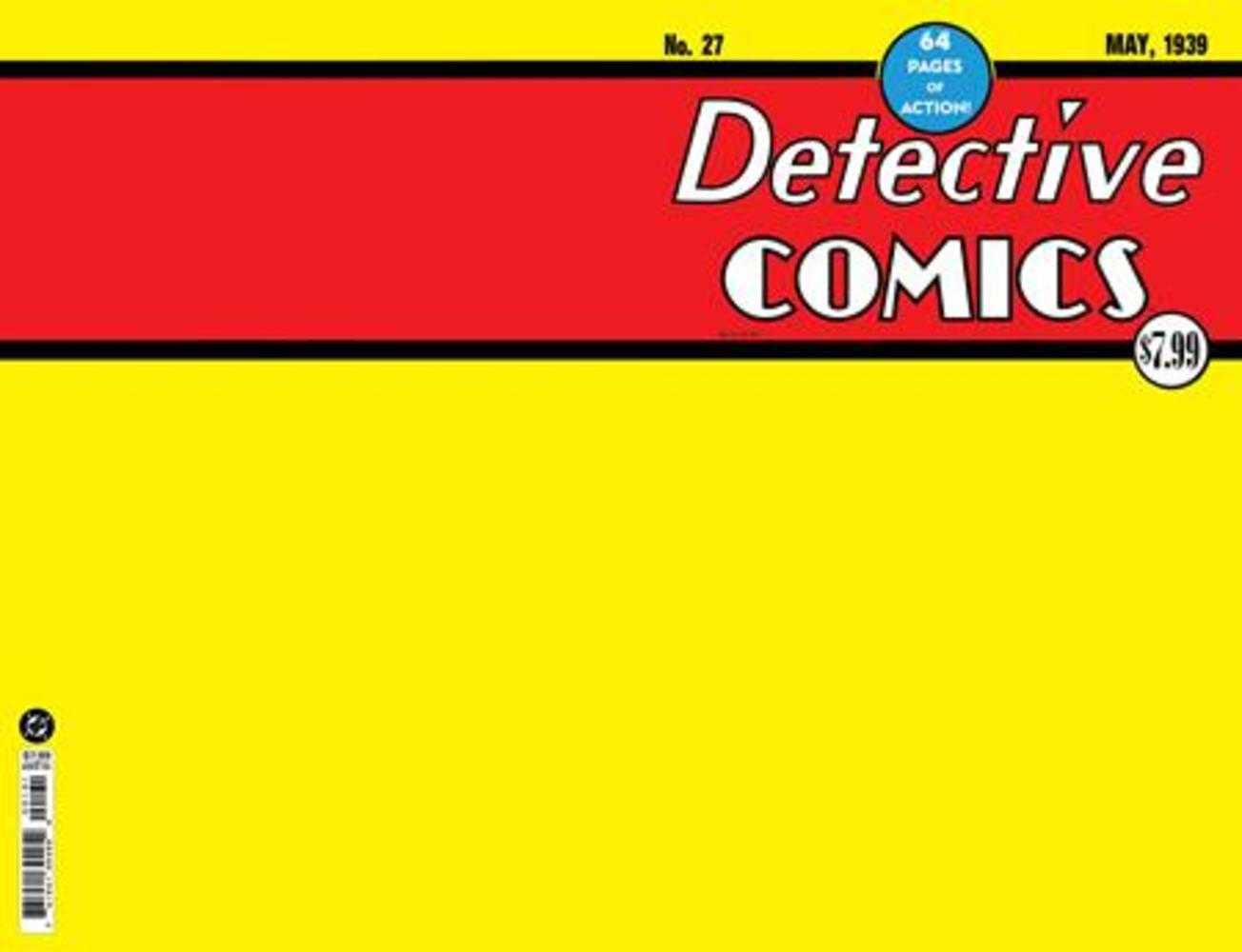 Detective Comics #27 Facsimile Edition Cover C Blank Card Stock Variant (2026) (NM)