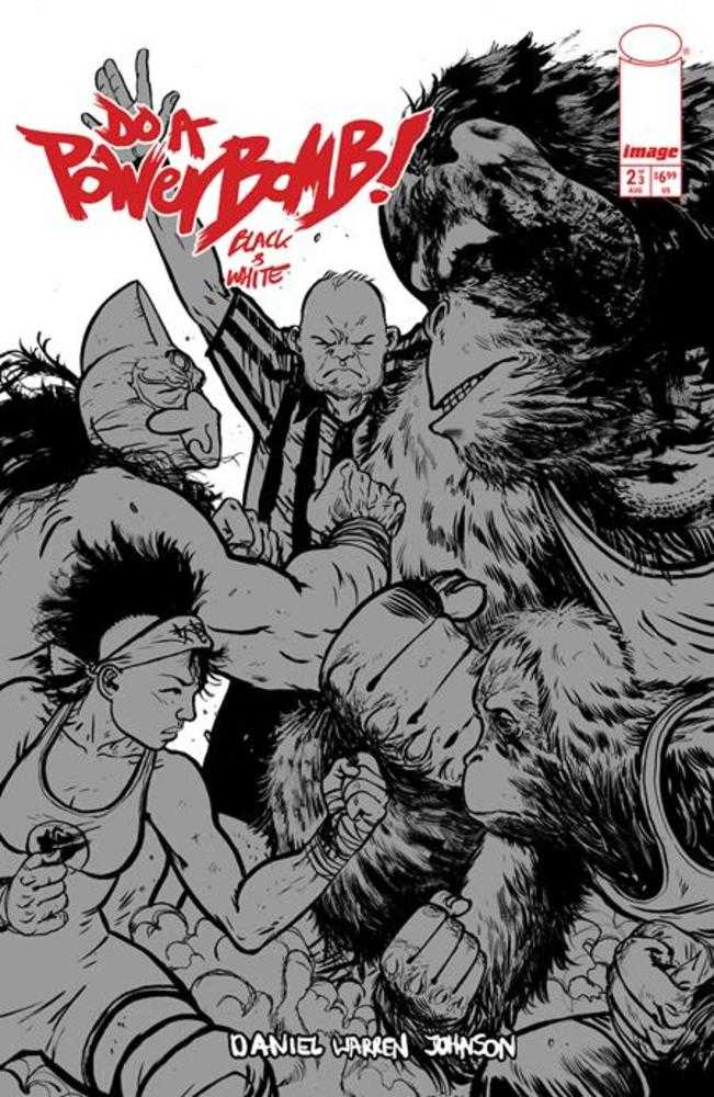 Do A Powerbomb Black And White #2 (Of 3) Cover B Daniel Warren Johnson Orangutan Variant (NM)
