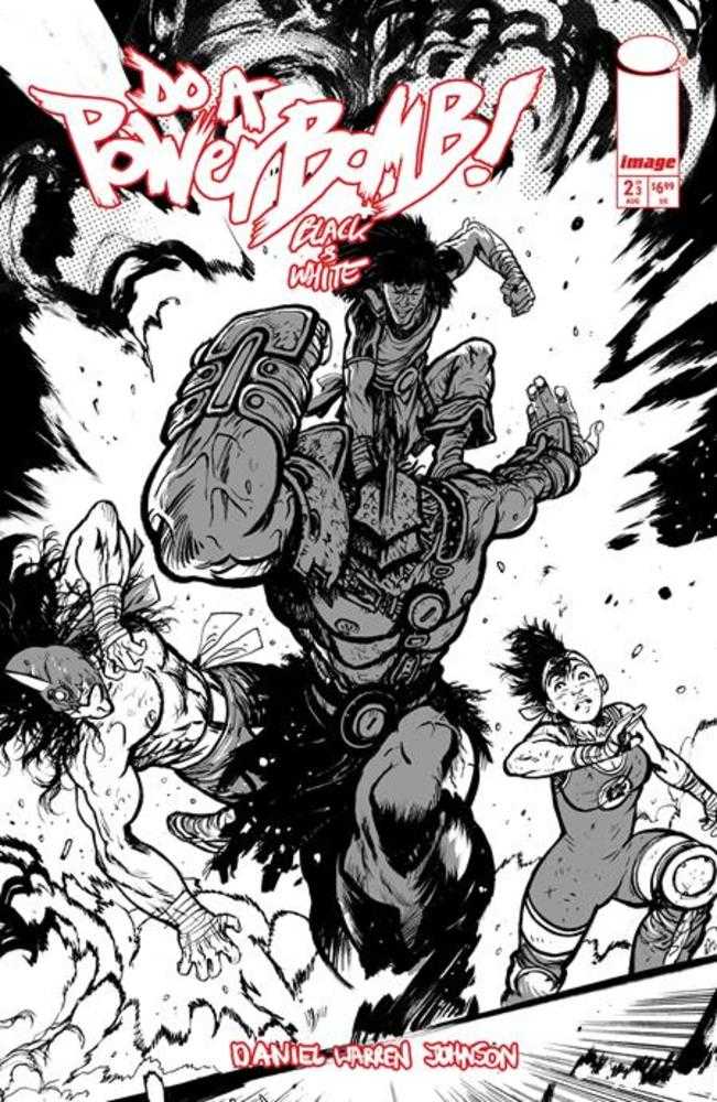 Do A Powerbomb Black And White #2 (Of 3) Cover C Daniel Warren Johnson Action Variant (NM)