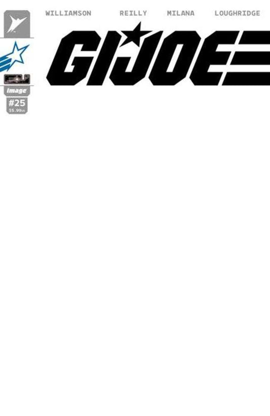 G.I. Joe #25 Cover G Blank Sketch Joe Variant (NM)