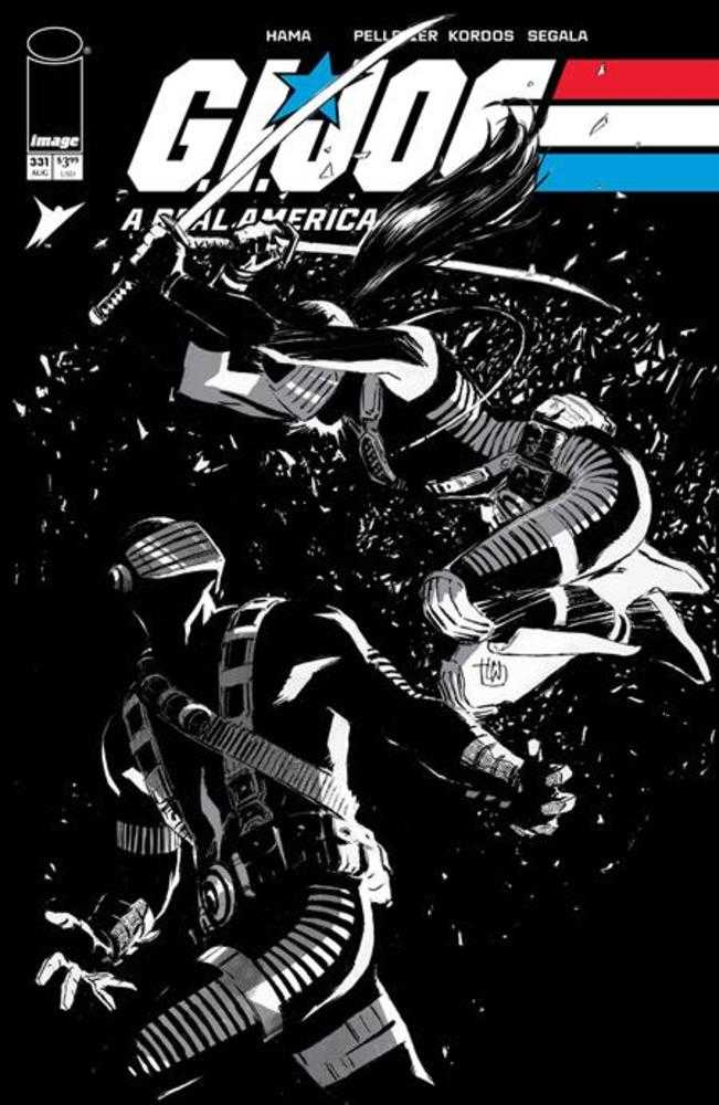 G.I. Joe A Real American Hero #331 Cover B Lee Weeks Black & White Variant (NM)