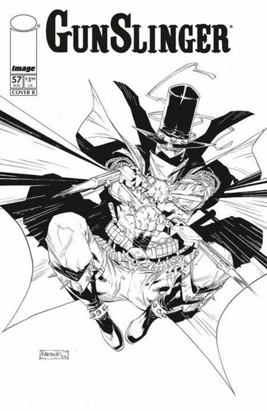 Gunslinger Spawn #57 Cover B Carlo Barberi Black & White Variant (NM)