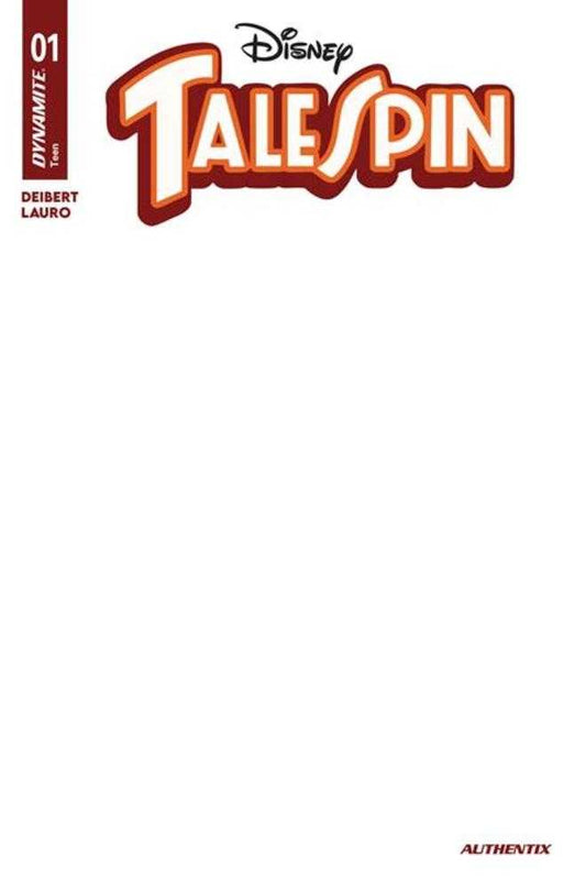 Talespin #1 Cover G Blank Authentix Variant (NM)