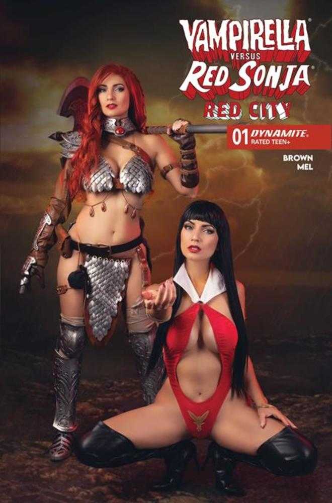 Vampirella vs Red Sonja Red City #1 Cover E Cosplay Vampirella And Red Sonja Ivycosplay Variant (NM)