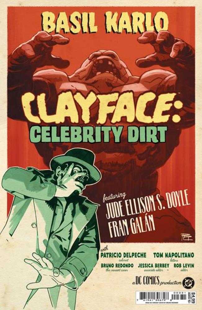 Clayface Celebrity Dirt #3 (Of 6) Cover C Bruno Redondo Card Stock Variant (NM)