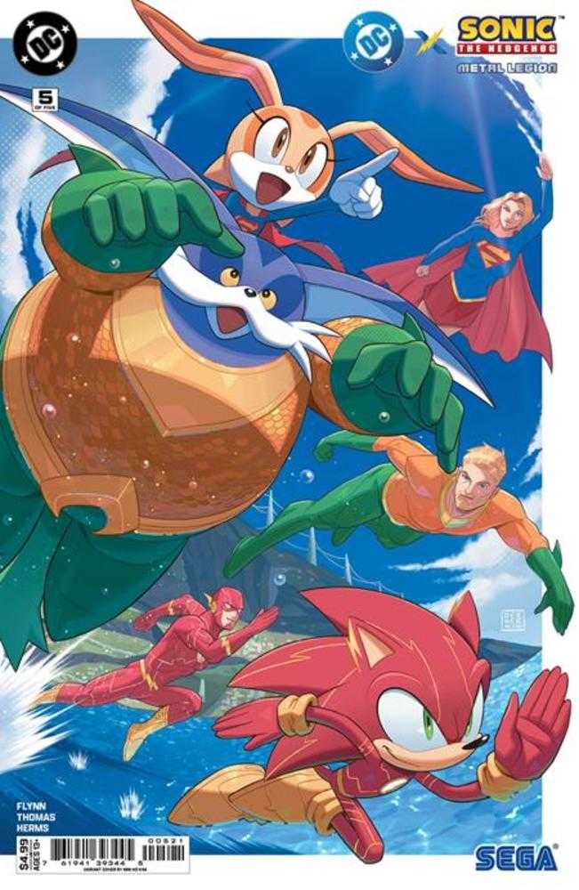 DC X Sonic The Hedgehog Metal Legion #5 (Of 5) Cover B Min Ho Kim Card Stock Variant (NM)