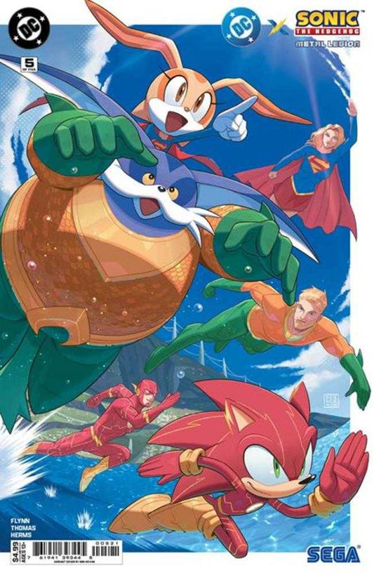DC X Sonic The Hedgehog Metal Legion #5 (Of 5) Cover B Min Ho Kim Card Stock Variant (NM)