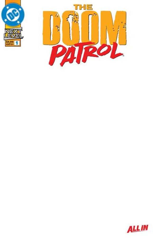 Doom Patrol #1 Cover E Blank Card Stock Variant (NM)