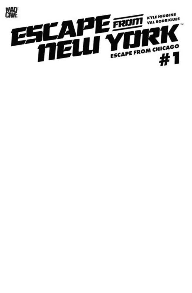 Escape From New York Escape From Chicago #1 Cover F Blank Sketch Card Stock Variant (NM)