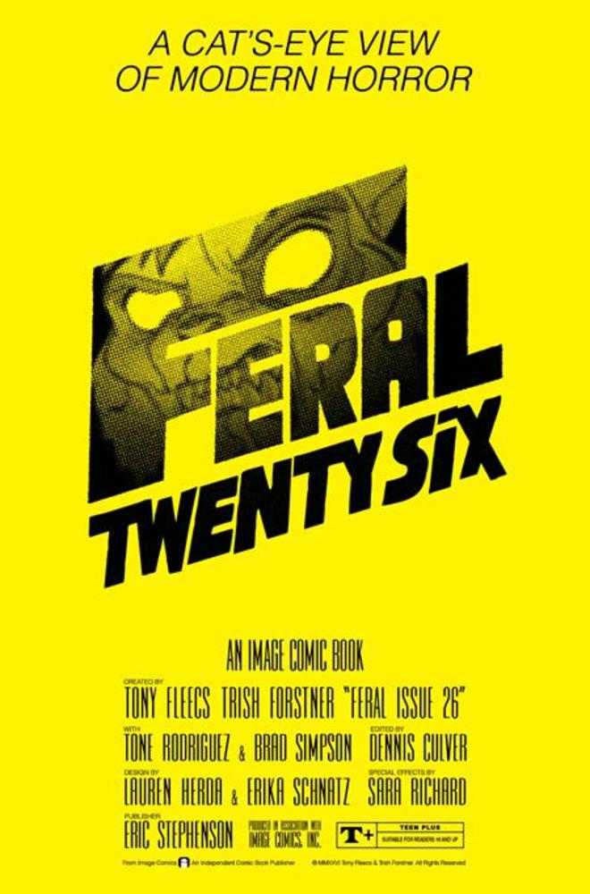Feral #26 Cover B Tony Fleecs & Trish Forstner The Shining Homage Variant (NM)