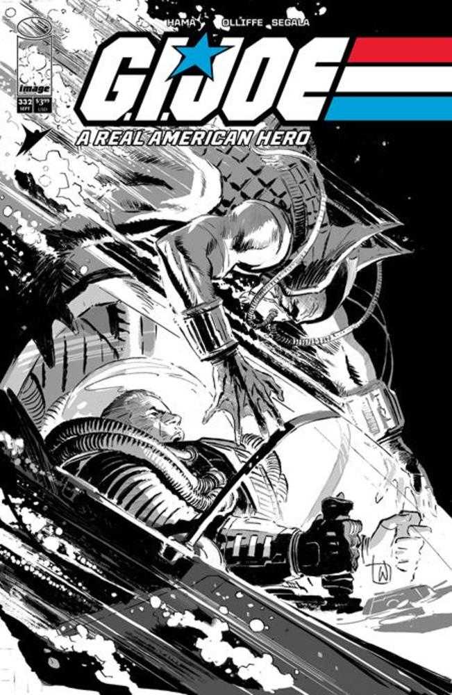 G.I. Joe A Real American Hero #332 Cover B Lee Weeks Black & White Variant (NM)