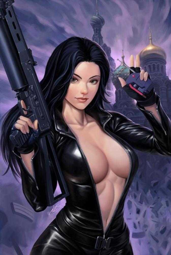 Gun Honey Doubles Down #4 (Of 4) Cover K Leos Ng Full Art Variant (Mature) (NM)
