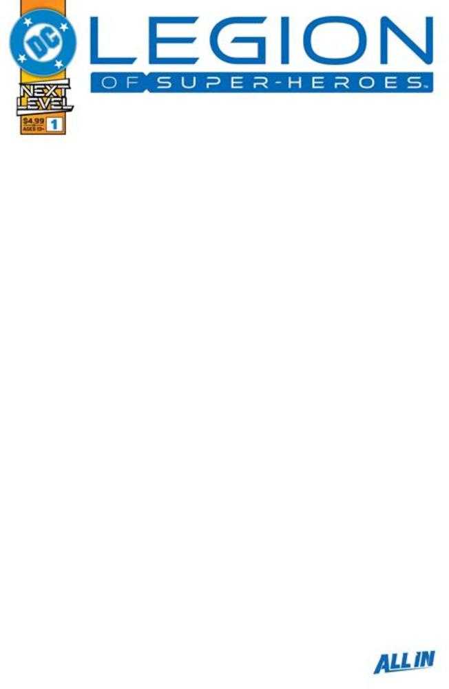 Legion Of Super Heroes #1 Cover F Blank Card Stock Variant (NM)