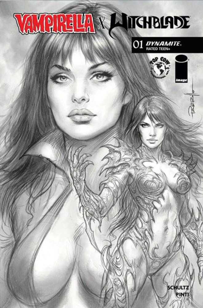 Vampirella X Witchblade Special #1 (One Shot) Cover J 1:10 Lucio Parrillo Line Art Variant (NM)