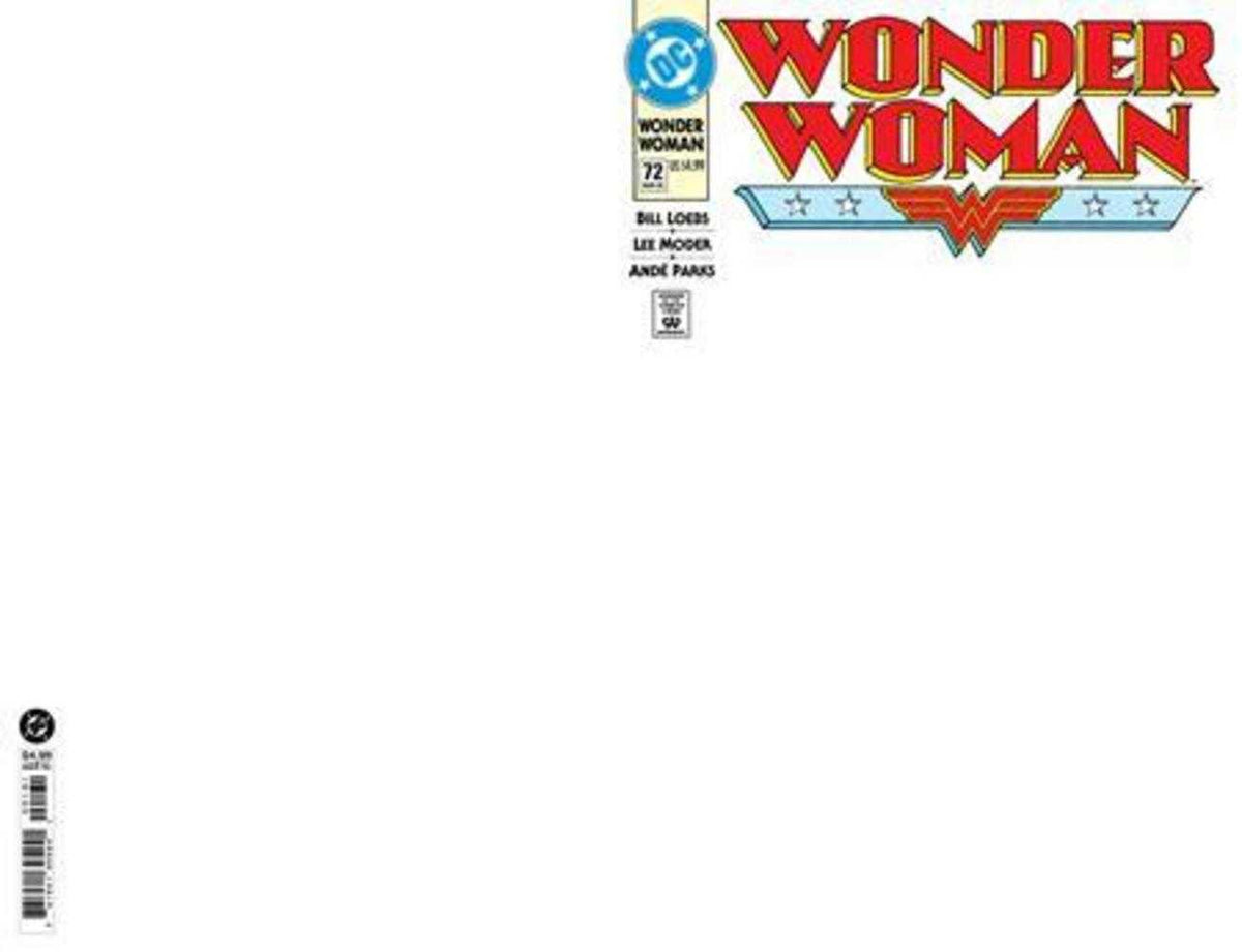 Wonder Woman #72 Facsimile Edition Cover C Blank Card Stock Variant (NM)