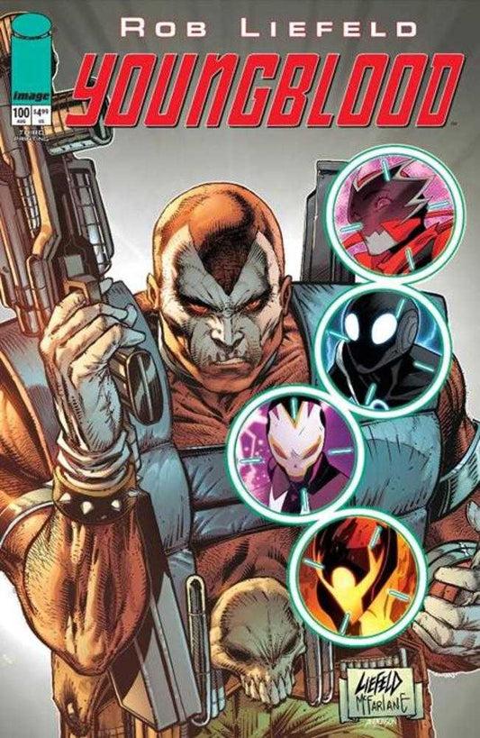Youngblood #100 3rd Printing Cover B Rob Liefeld Massive Verse Variant (NM)