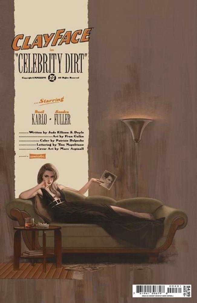 Clayface Celebrity Dirt #4 (Of 6) Cover C Marc Aspinall Card Stock Variant (NM)