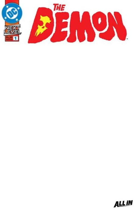 Demon #1 Cover F Blank Card Stock Variant (NM)