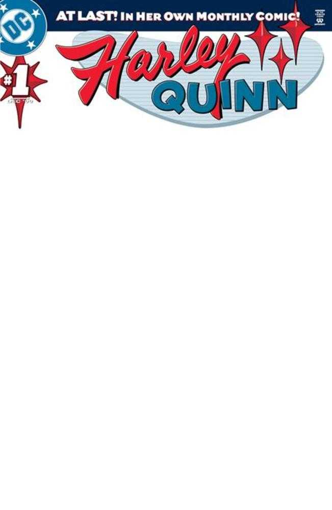 Harley Quinn #1 Facsimile Edition Cover B Blank Card Stock Variant (NM)