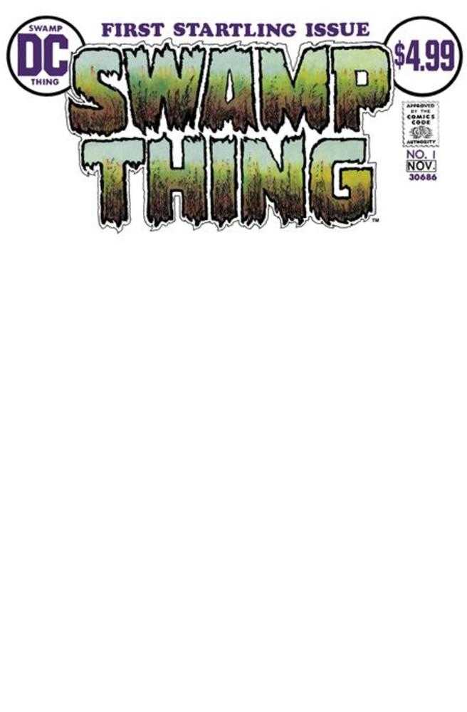 Swamp Thing #1 Facsimile Edition Cover D Blank Card Stock Variant (NM)