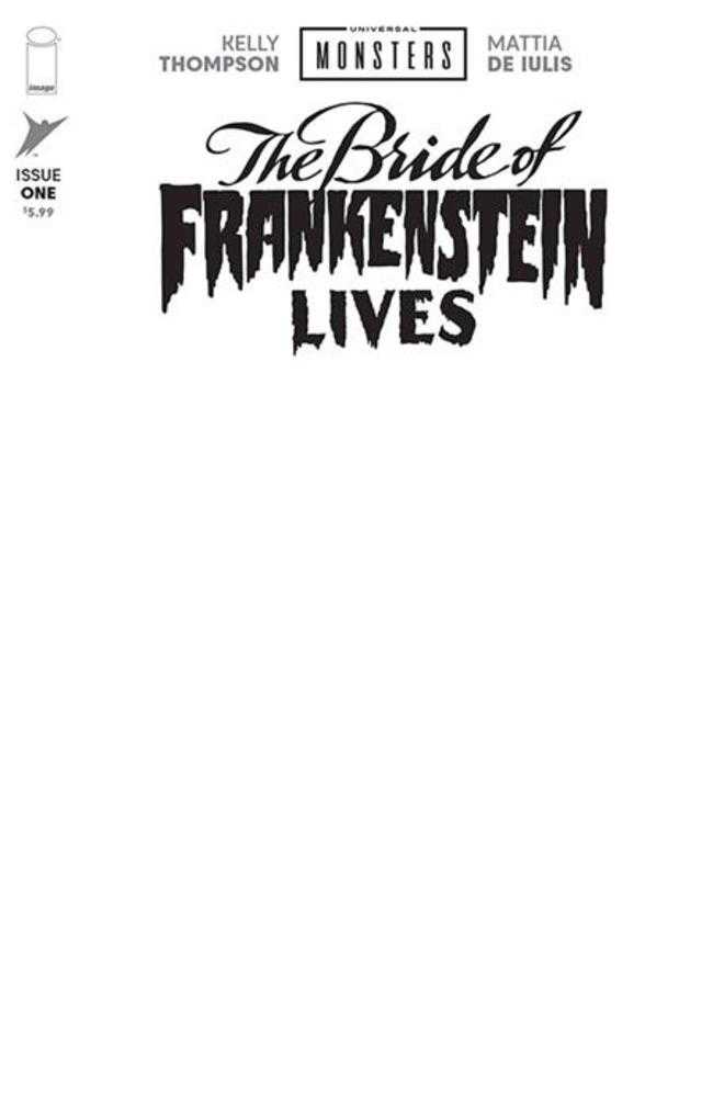 Universal Monsters The Bride Of Frankenstein Lives #1 (Of 4) Cover I Blank Sketch Variant (NM)